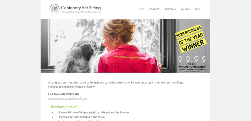 Centenary best sale pet sitting